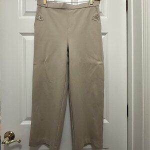 Jones New York Beige Stretch Trousers – Size L, Excellent Condition – worn only